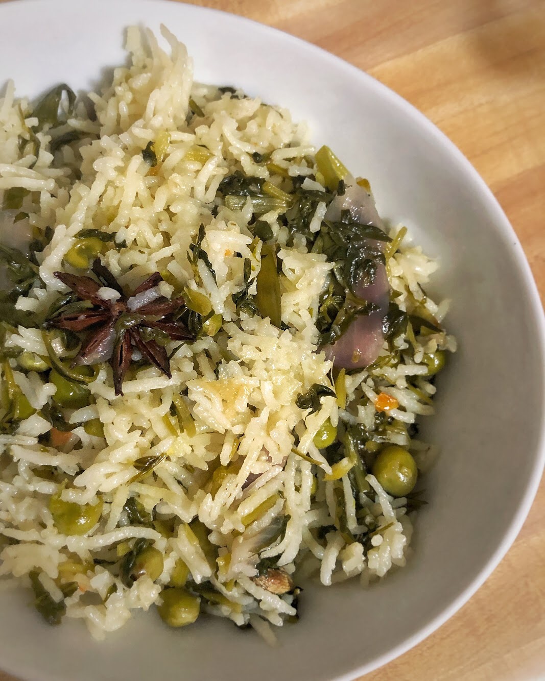 Methi Peas Pulao