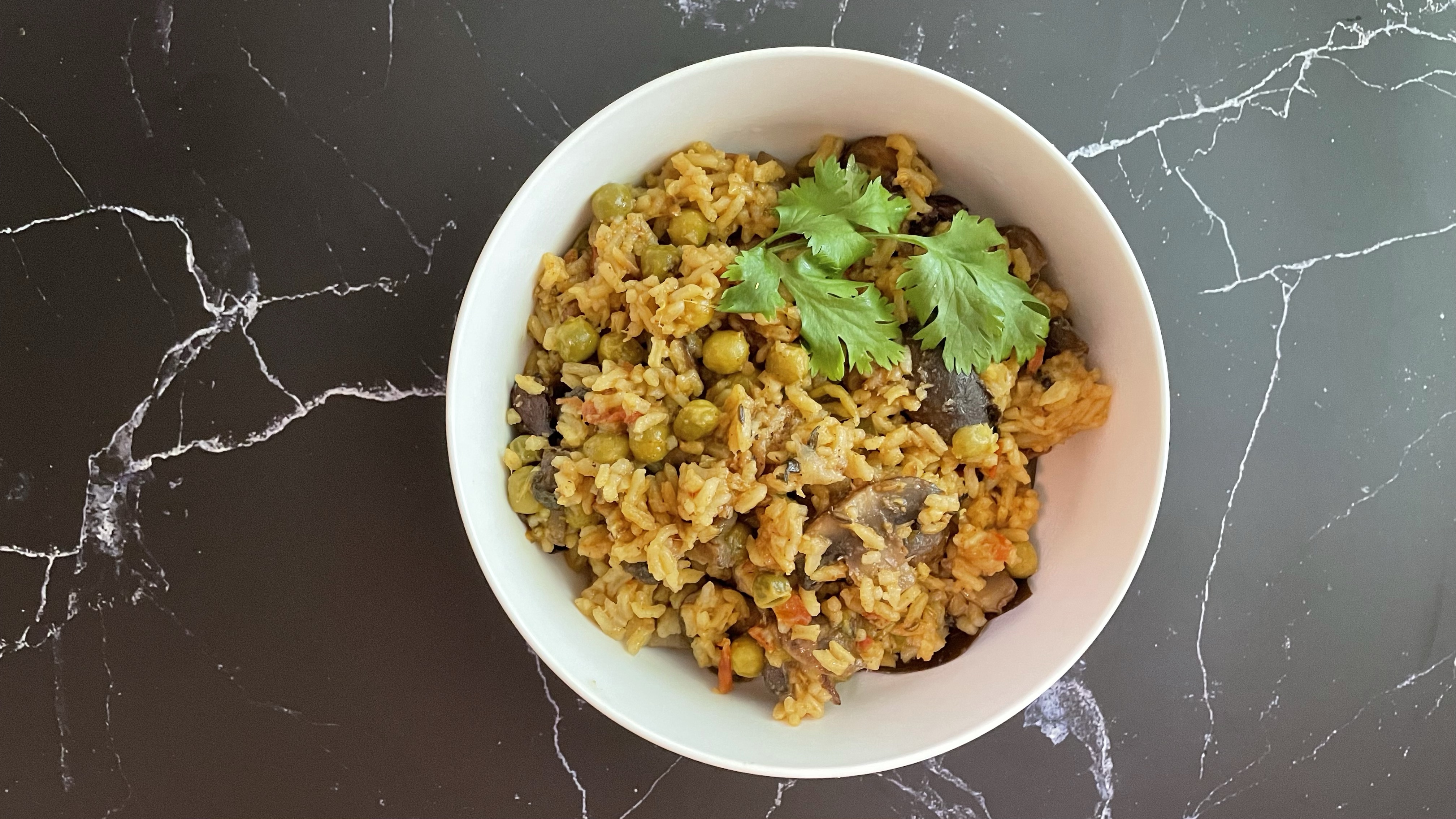 Mushroom Peas Pulao