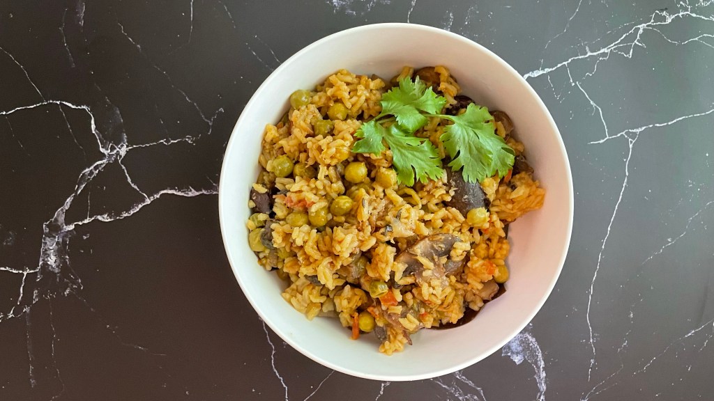 Mushroom Peas Pulao