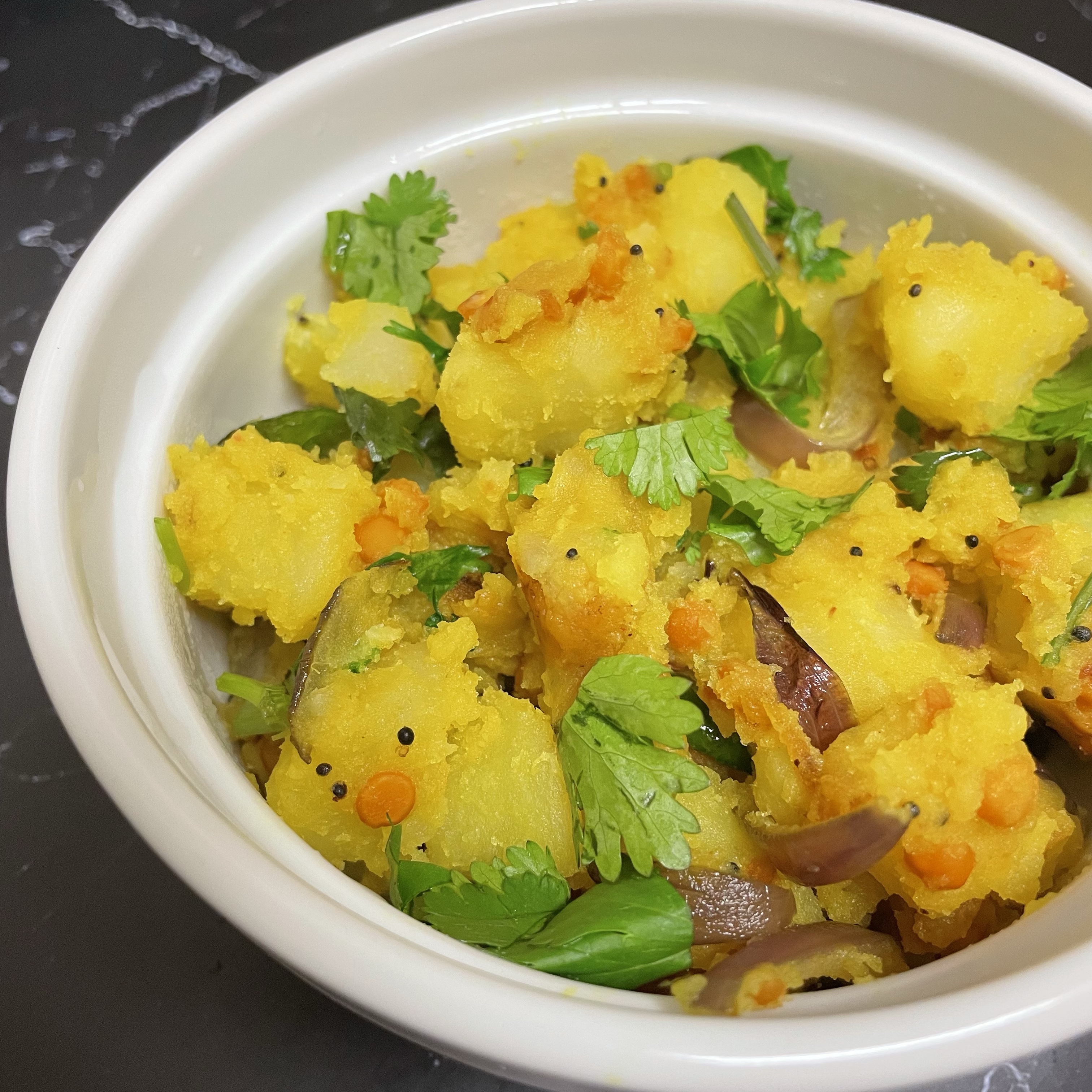 Easy Potato Masala for Dosa and Poori
