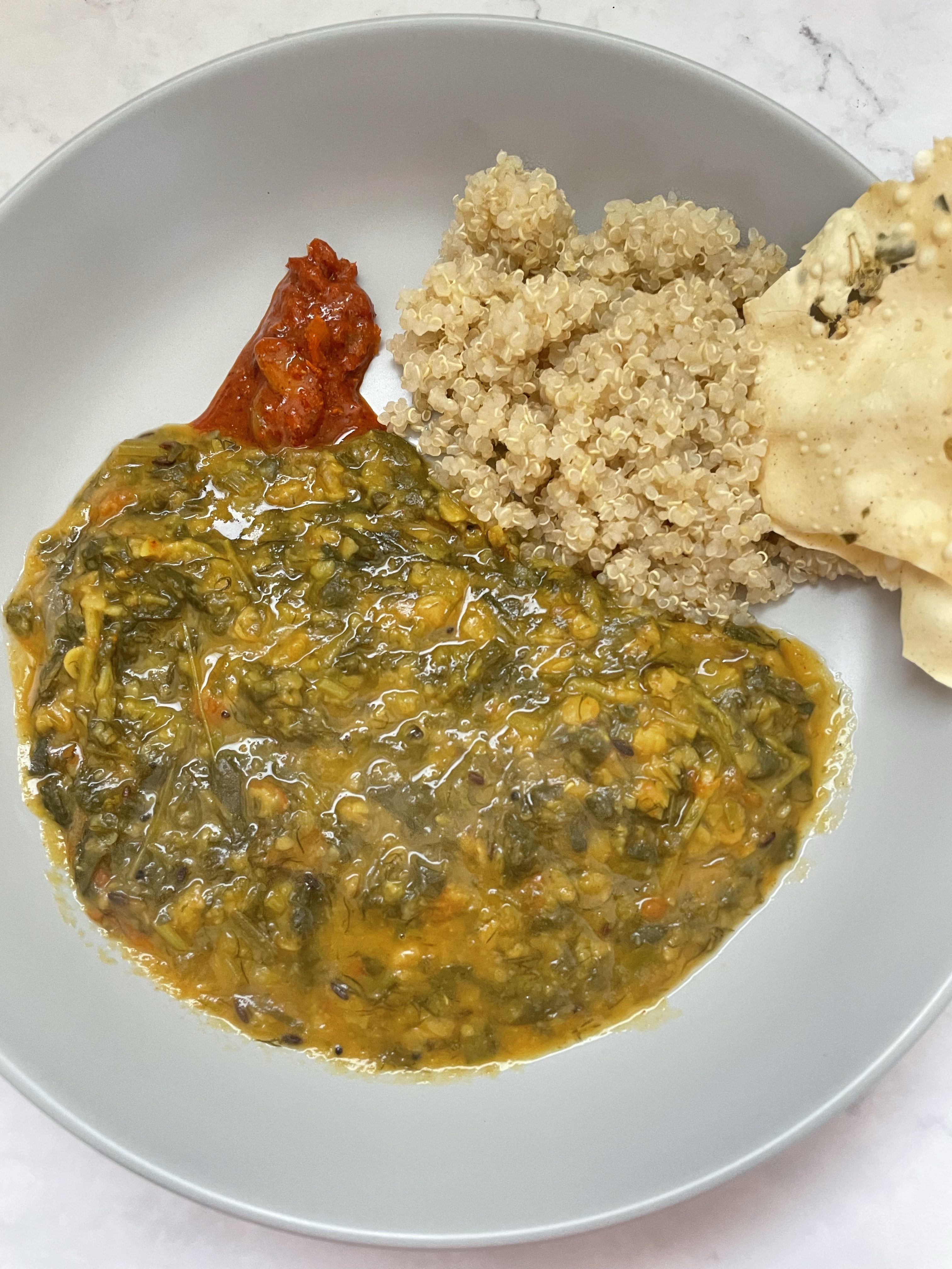 Methi Dal in Pressure Cooker