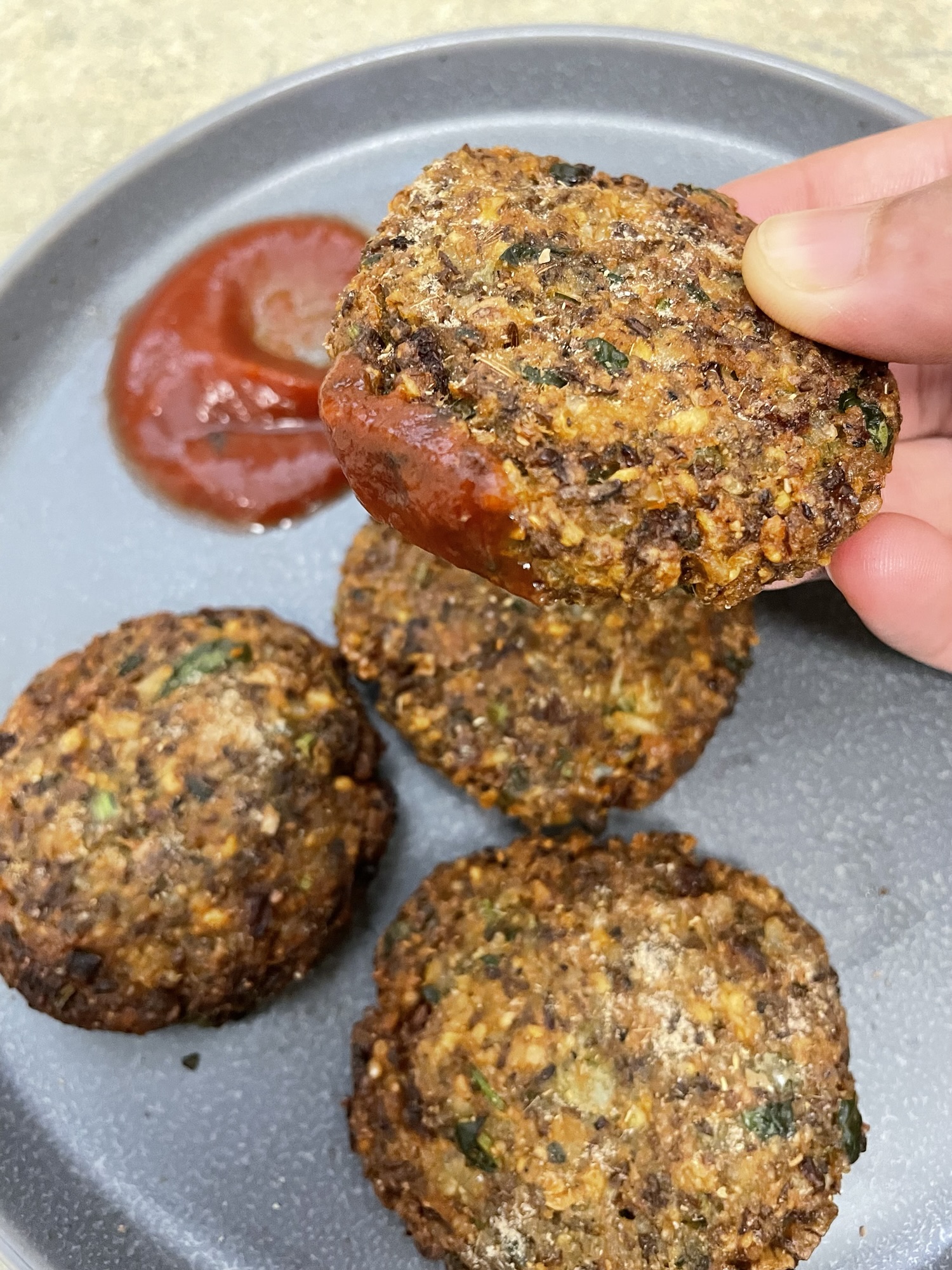 Green Mung bean Cutlets