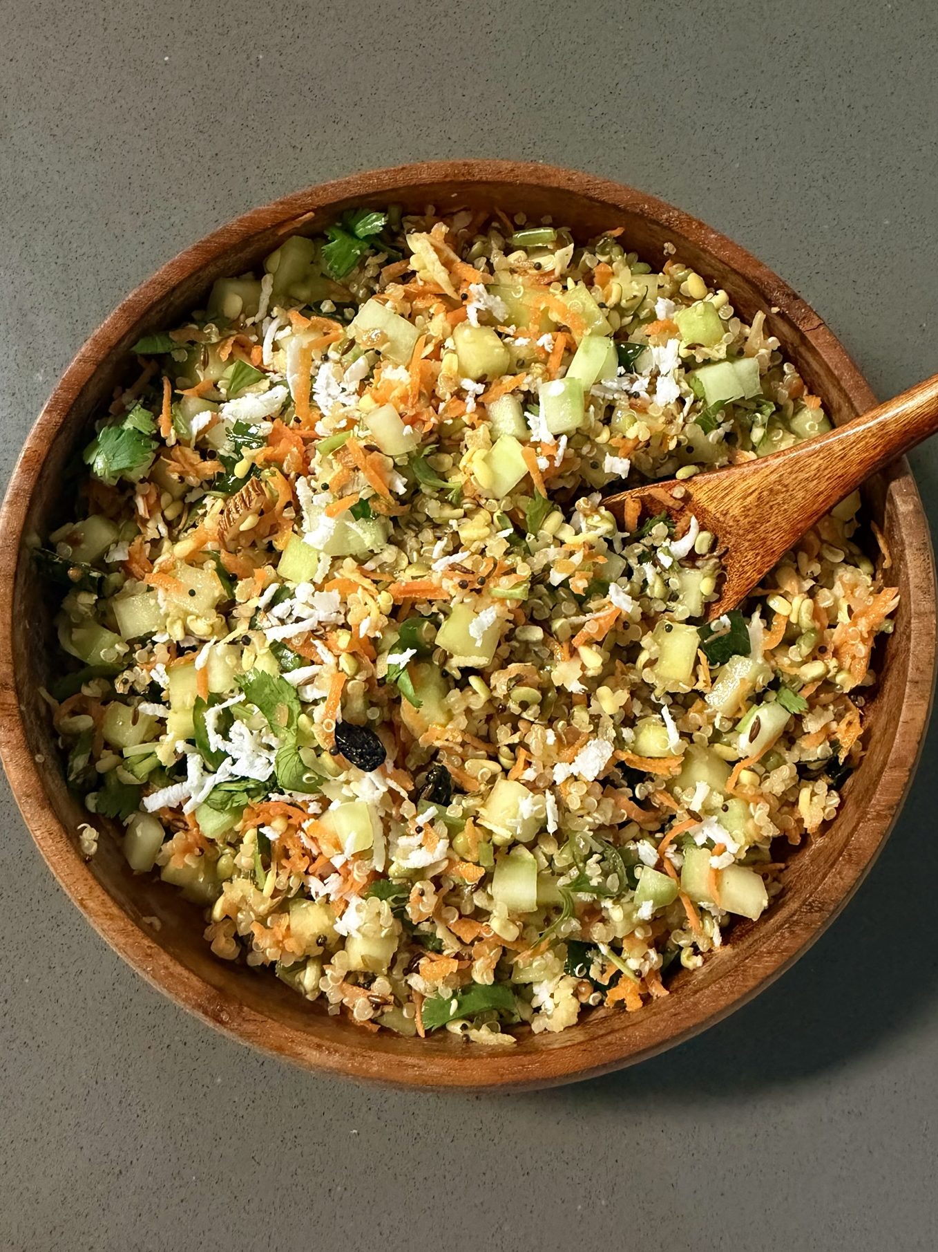 Quinoa Kosambari Salad