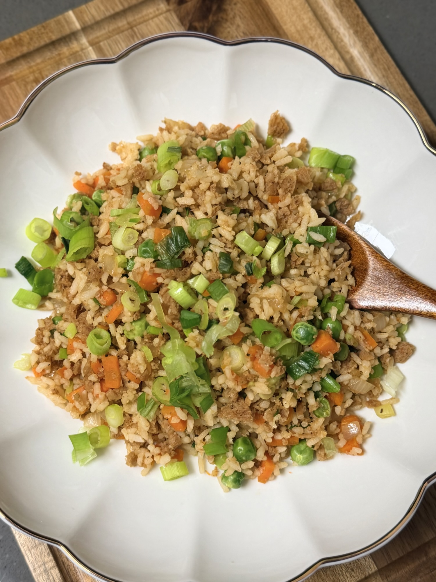 Soya Mince Fried Rice