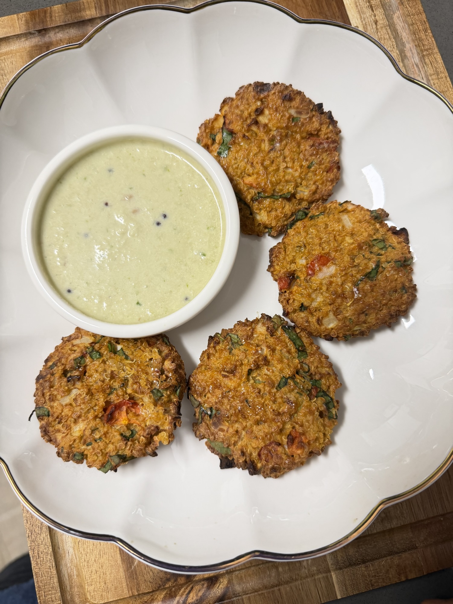 Quinoa Patties in the Air Fryer